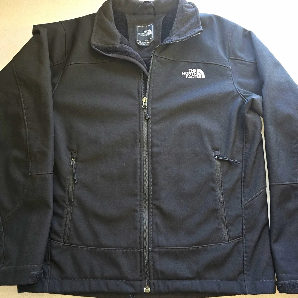 The North Face Apex Chromium Thermal Softshell Jacket Black Fleece M Gorpcore...